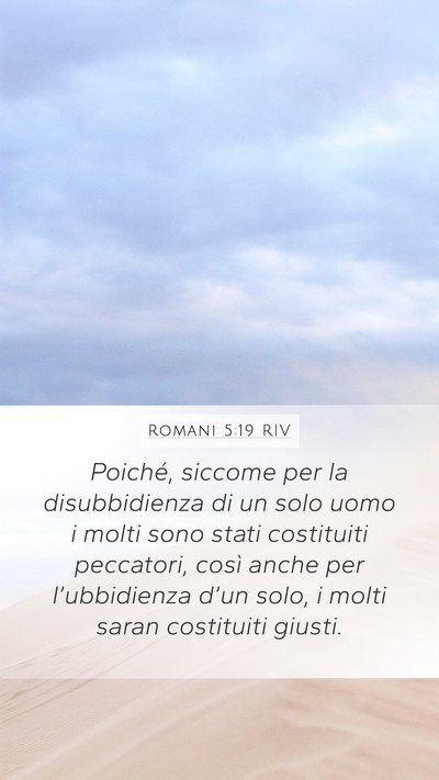 Romani 5:19 RIV Bible Verse Image