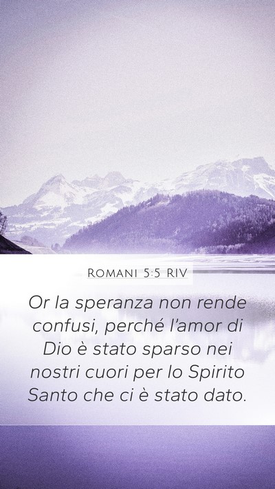 Romani 5:5 RIV Bible Verse Image