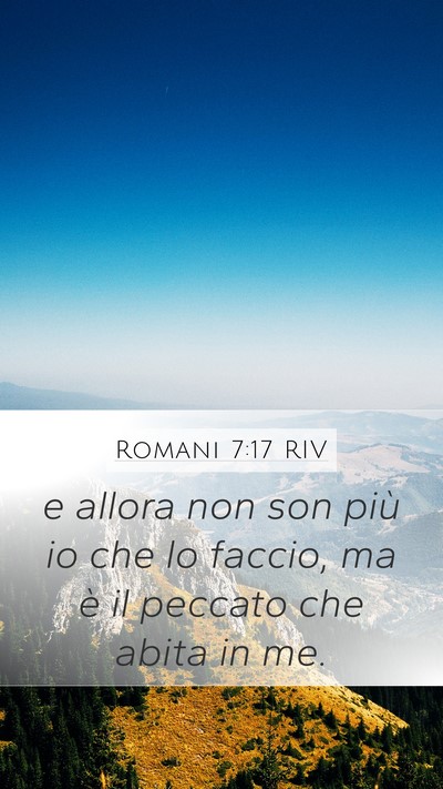 Romani 7:17 RIV Bible Verse Image