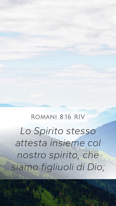 Romani 8:16 RIV Bible Verse Image
