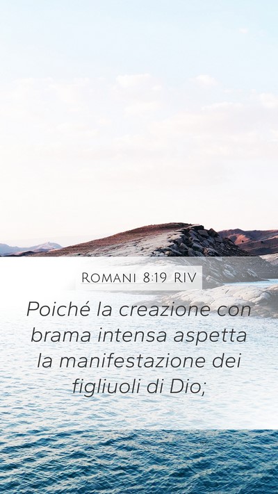 Romani 8:19 RIV Bible Verse Image