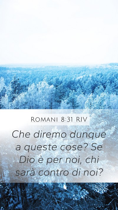 Romani 8:31 RIV Bible Verse Image