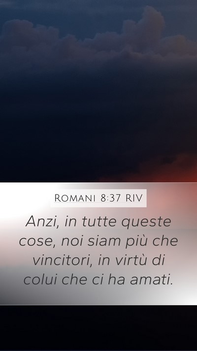 Romani 8:37 RIV Bible Verse Image