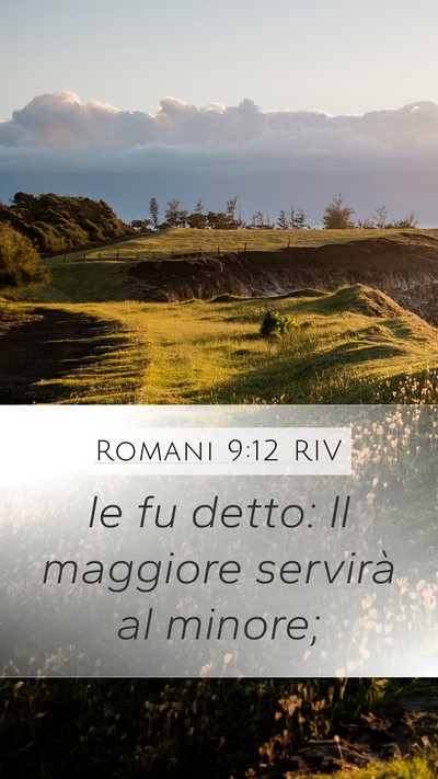 Romani 9:12 RIV Bible Verse Image
