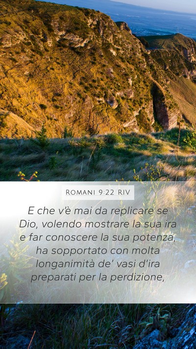 Romani 9:22 RIV Bible Verse Image
