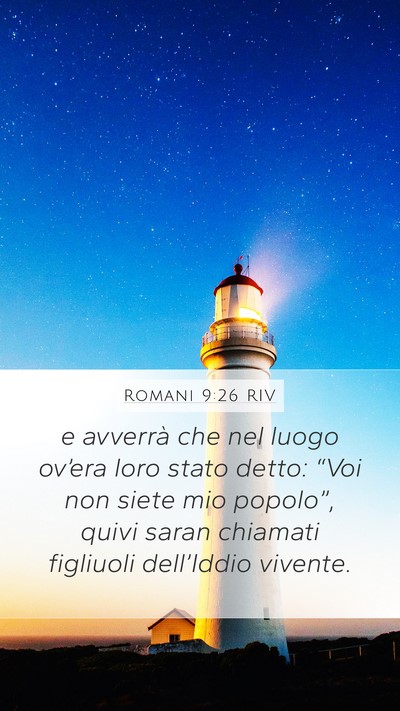 Romani 9:26 RIV Bible Verse Image