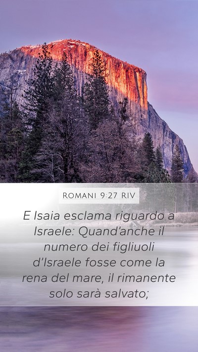 Romani 9:27 RIV Bible Verse Image