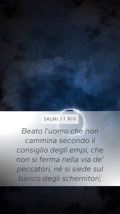 Salmi 1:1 RIV Bible Verse Image