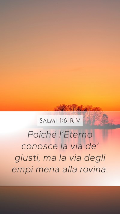 Salmi 1:6 RIV Bible Verse Image
