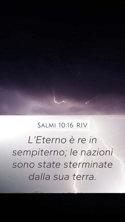 Salmi 10:16 RIV Bible Verse Image