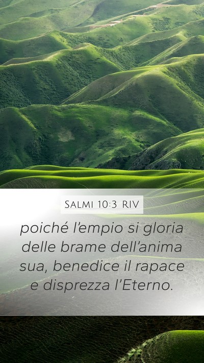 Salmi 10:3 RIV Bible Verse Image