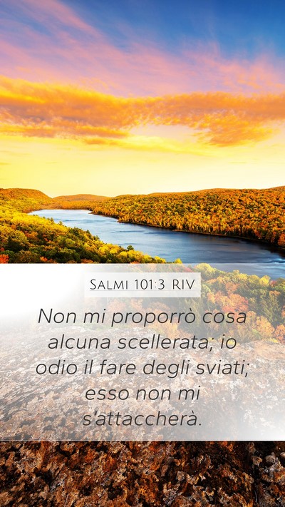 Salmi 101:3 RIV Bible Verse Image