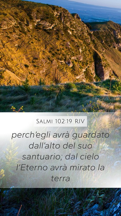 Salmi 102:19 RIV Bible Verse Image