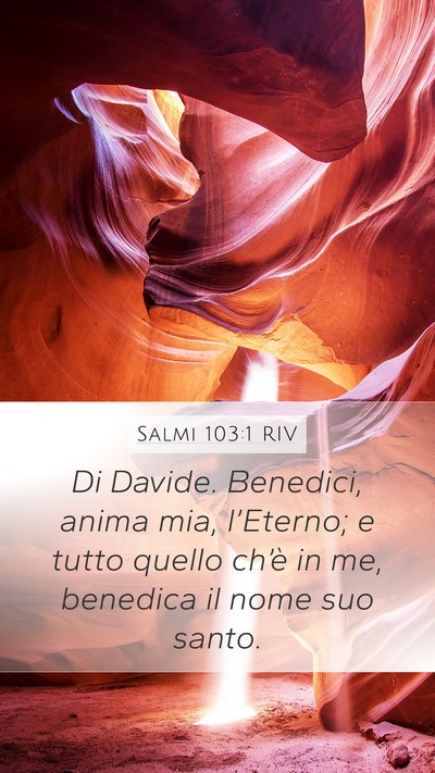 Salmi 103:1 RIV Bible Verse Image