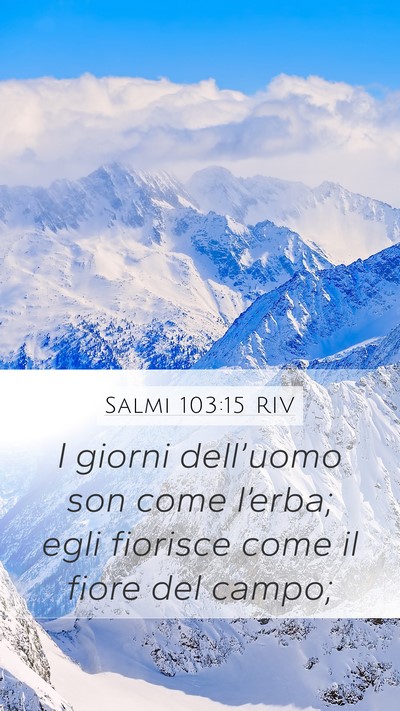 Salmi 103:15 RIV Bible Verse Image