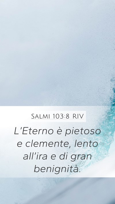 Salmi 103:8 RIV Bible Verse Image