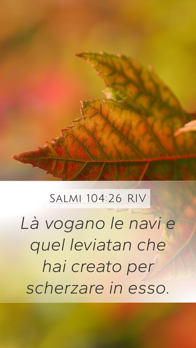 Salmi 104:26 RIV Bible Verse Image