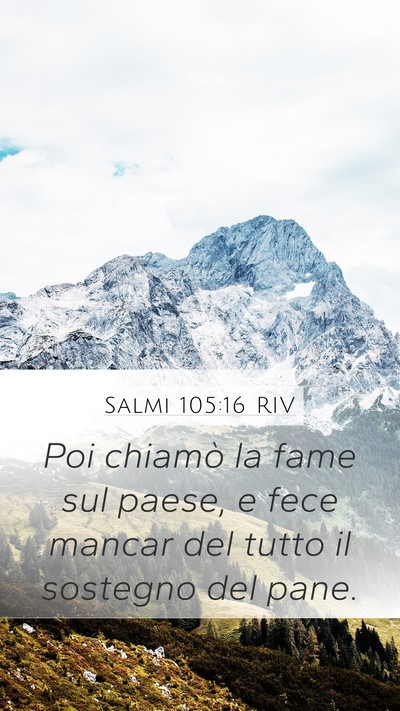 Salmi 105:16 RIV Bible Verse Image