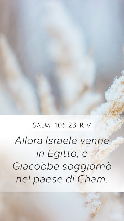 Salmi 105:23 RIV Bible Verse Image