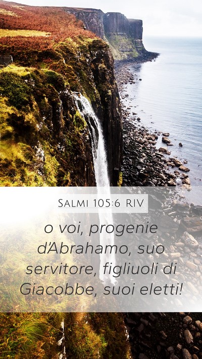 Salmi 105:6 RIV Bible Verse Image