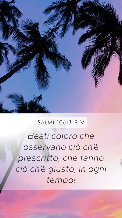Salmi 106:3 RIV Bible Verse Image