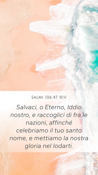 Salmi 106:47 RIV Bible Verse Image