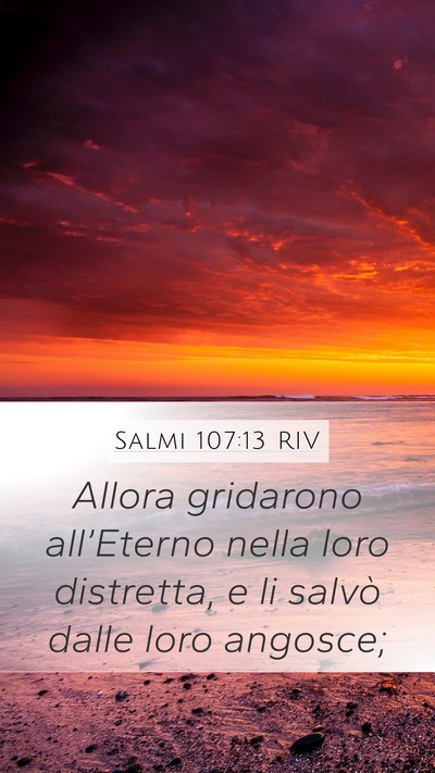 Salmi 107:13 RIV Bible Verse Image
