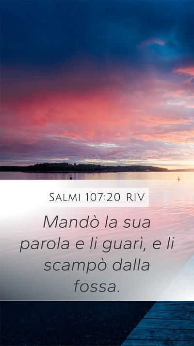 Salmi 107:20 RIV Bible Verse Image