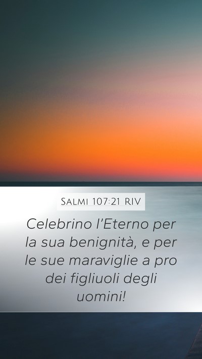 Salmi 107:21 RIV Bible Verse Image