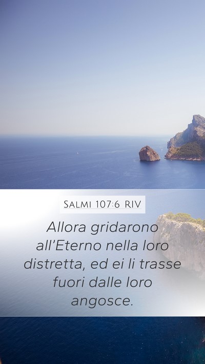 Salmi 107:6 RIV Bible Verse Image