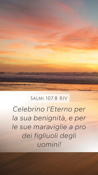 Salmi 107:8 RIV Bible Verse Image