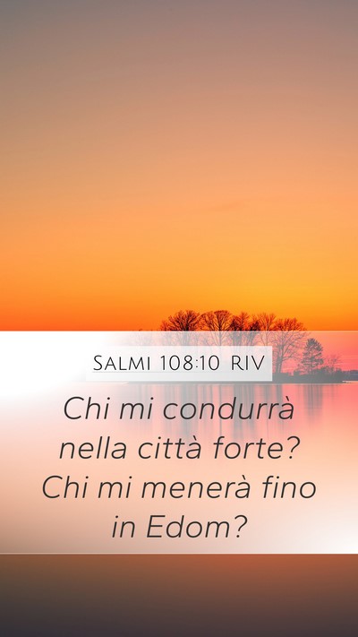 Salmi 108:10 RIV Bible Verse Image