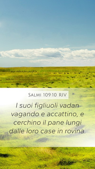 Salmi 109:10 RIV Bible Verse Image