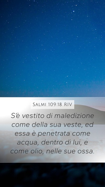 Salmi 109:18 RIV Bible Verse Image