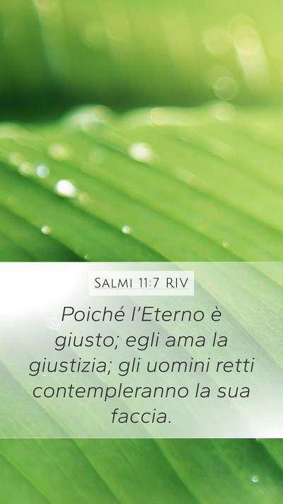 Salmi 11:7 RIV Bible Verse Image