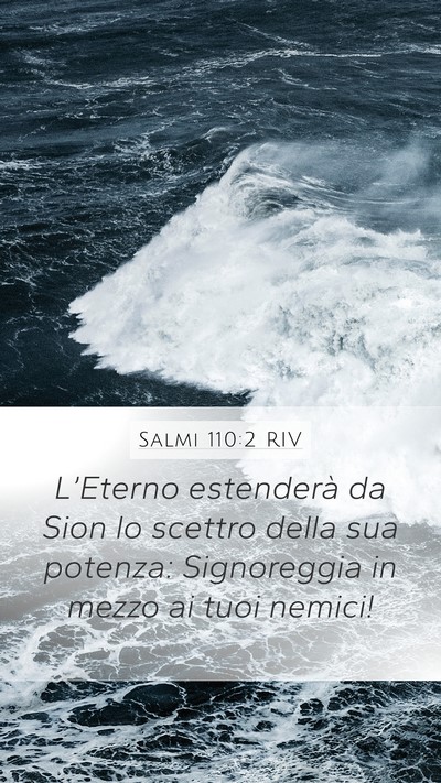Salmi 110:2 RIV Bible Verse Image