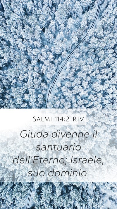 Salmi 114:2 RIV Bible Verse Image