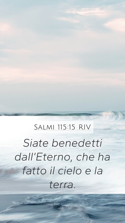 Salmi 115:15 RIV Bible Verse Image