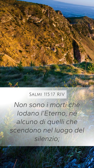 Salmi 115:17 RIV Bible Verse Image