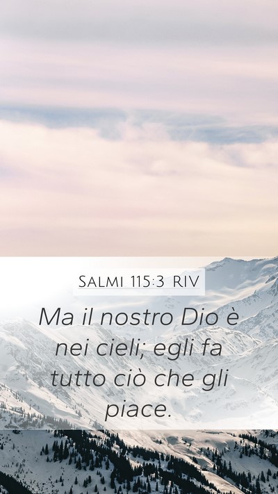 Salmi 115:3 RIV Bible Verse Image