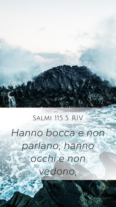 Salmi 115:5 RIV Bible Verse Image