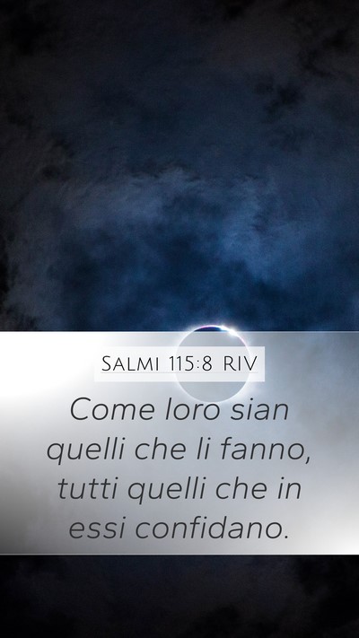 Salmi 115:8 RIV Bible Verse Image