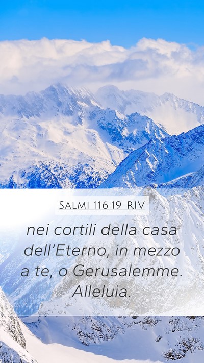 Salmi 116:19 RIV Bible Verse Image