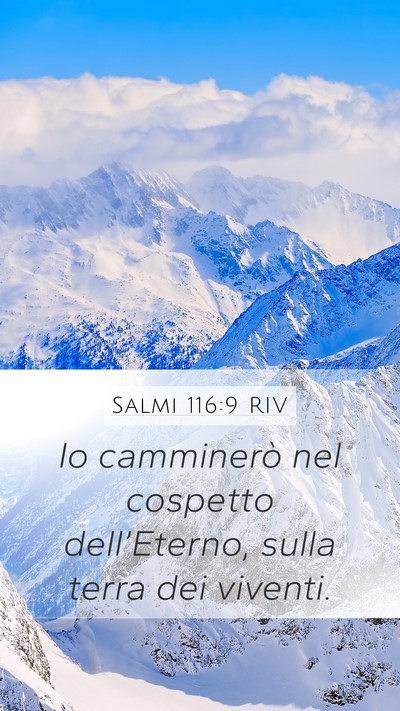 Salmi 116:9 RIV Bible Verse Image