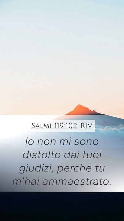 Salmi 119:102 RIV Bible Verse Image
