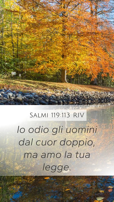Salmi 119:113 RIV Bible Verse Image