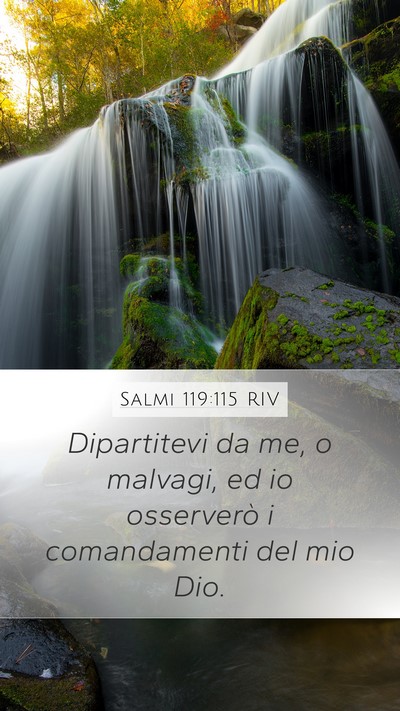 Salmi 119:115 RIV Bible Verse Image