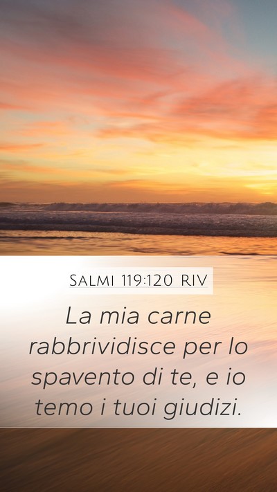 Salmi 119:120 RIV Bible Verse Image