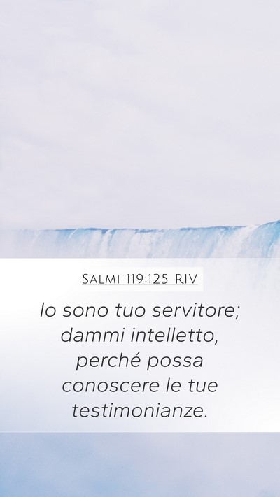 Salmi 119:125 RIV Bible Verse Image