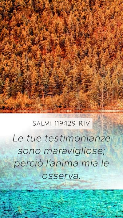 Salmi 119:129 RIV Bible Verse Image